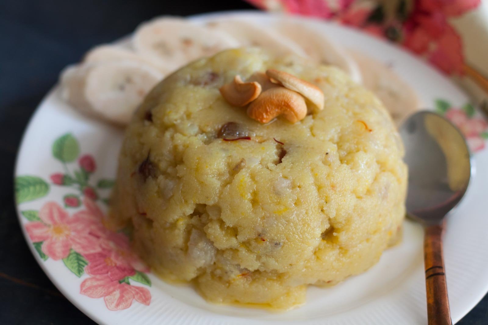 Rava sheera with banana