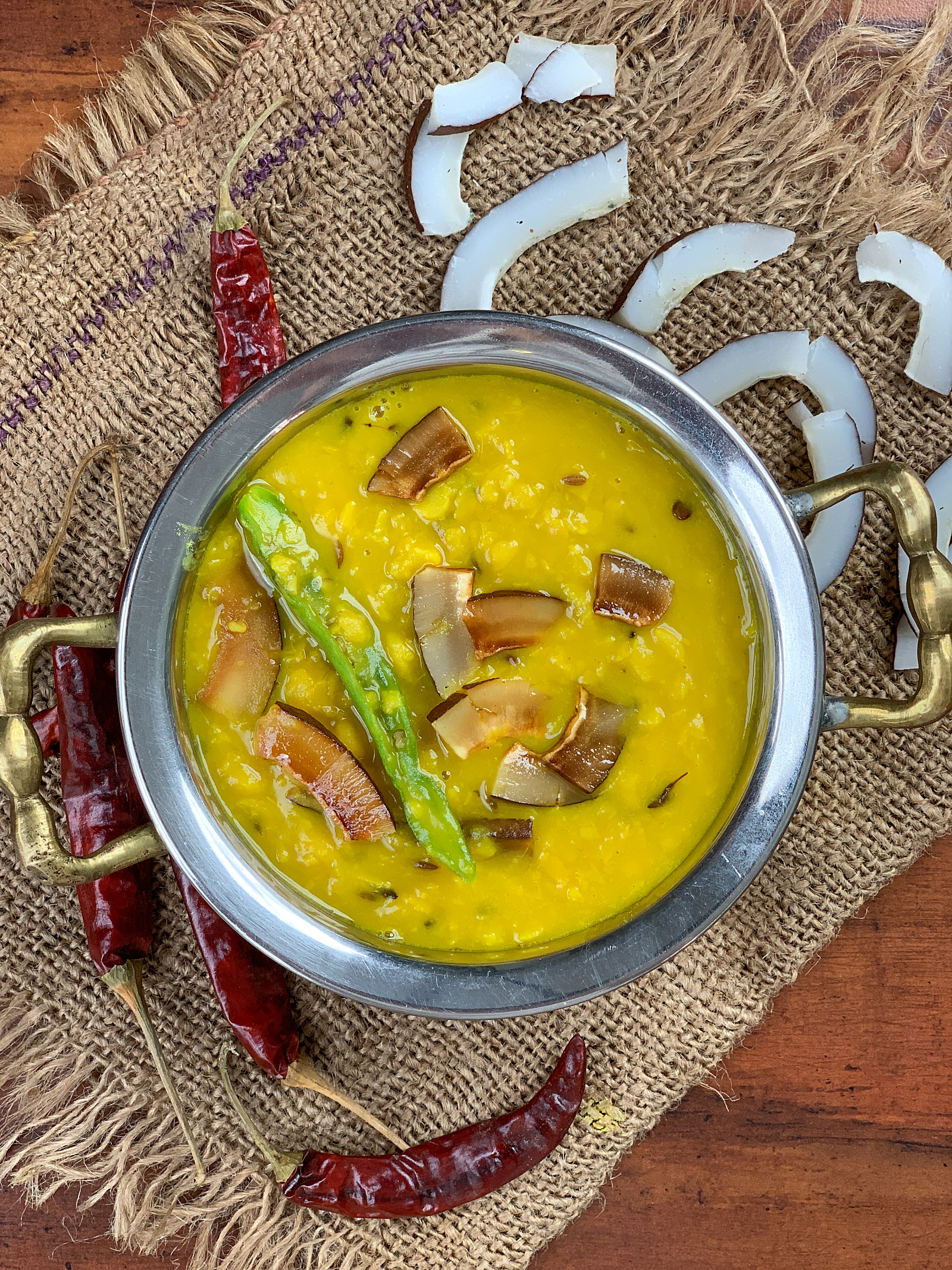 Ruti with chholar dal