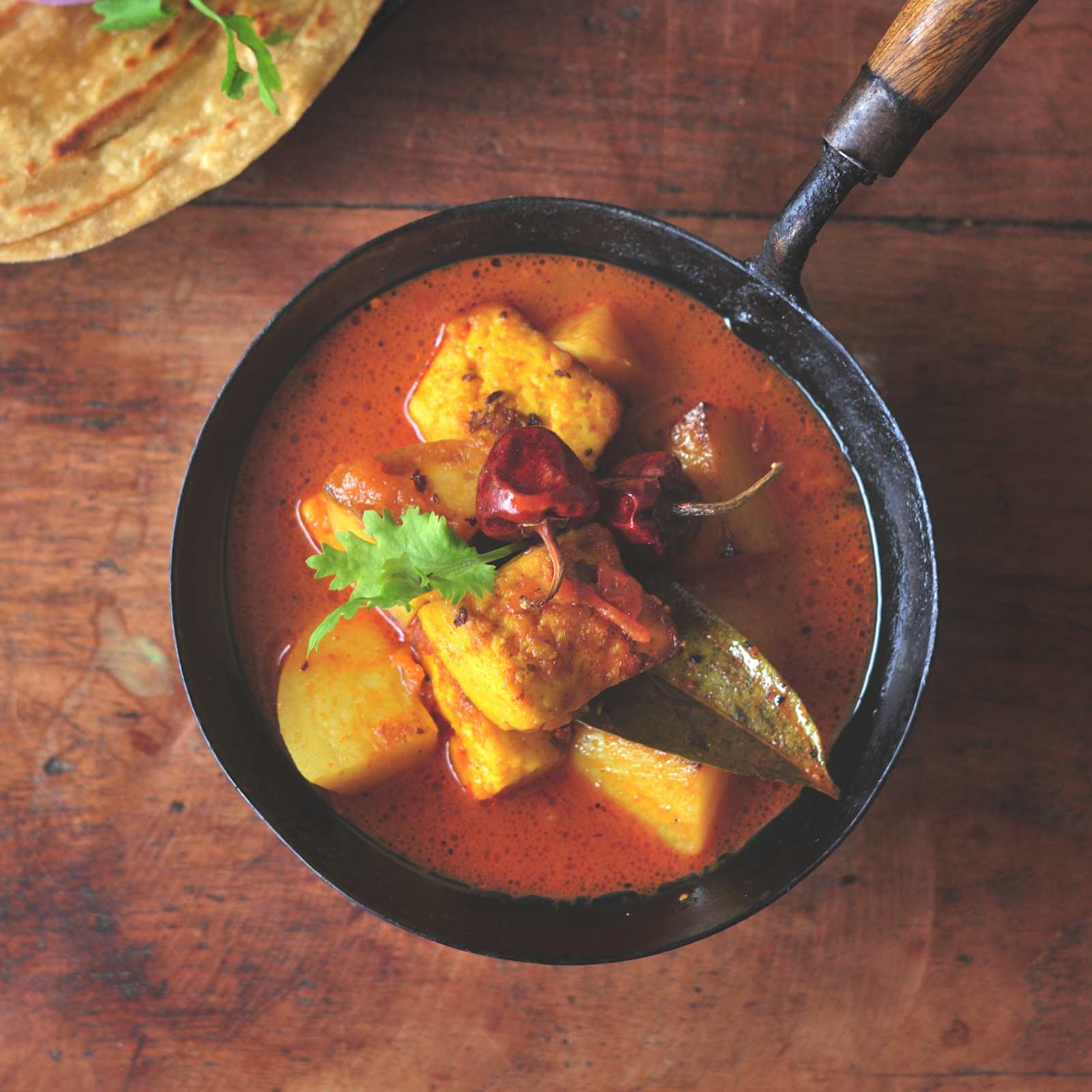Moong dal chilla with paneer bhurji