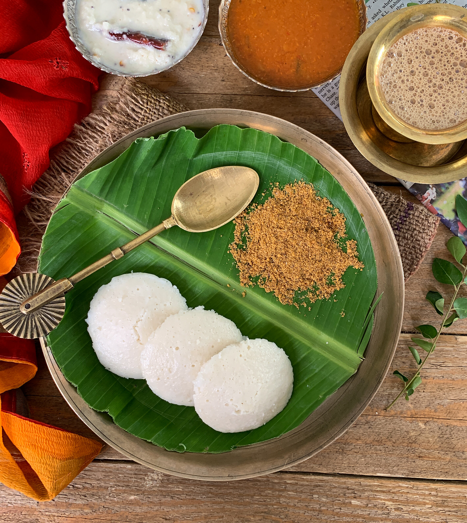 Idli with sambar