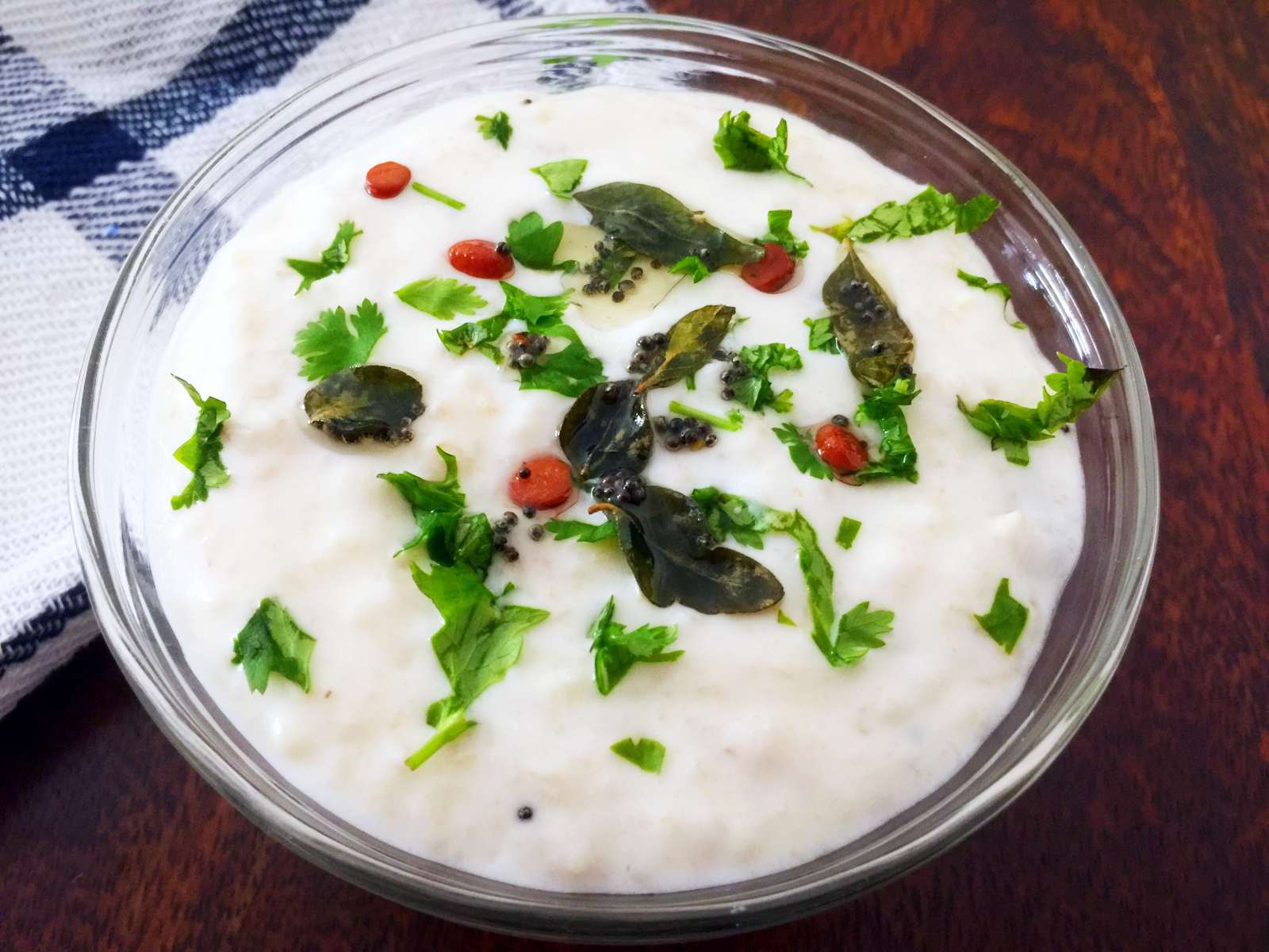 Curd rice with cucumber