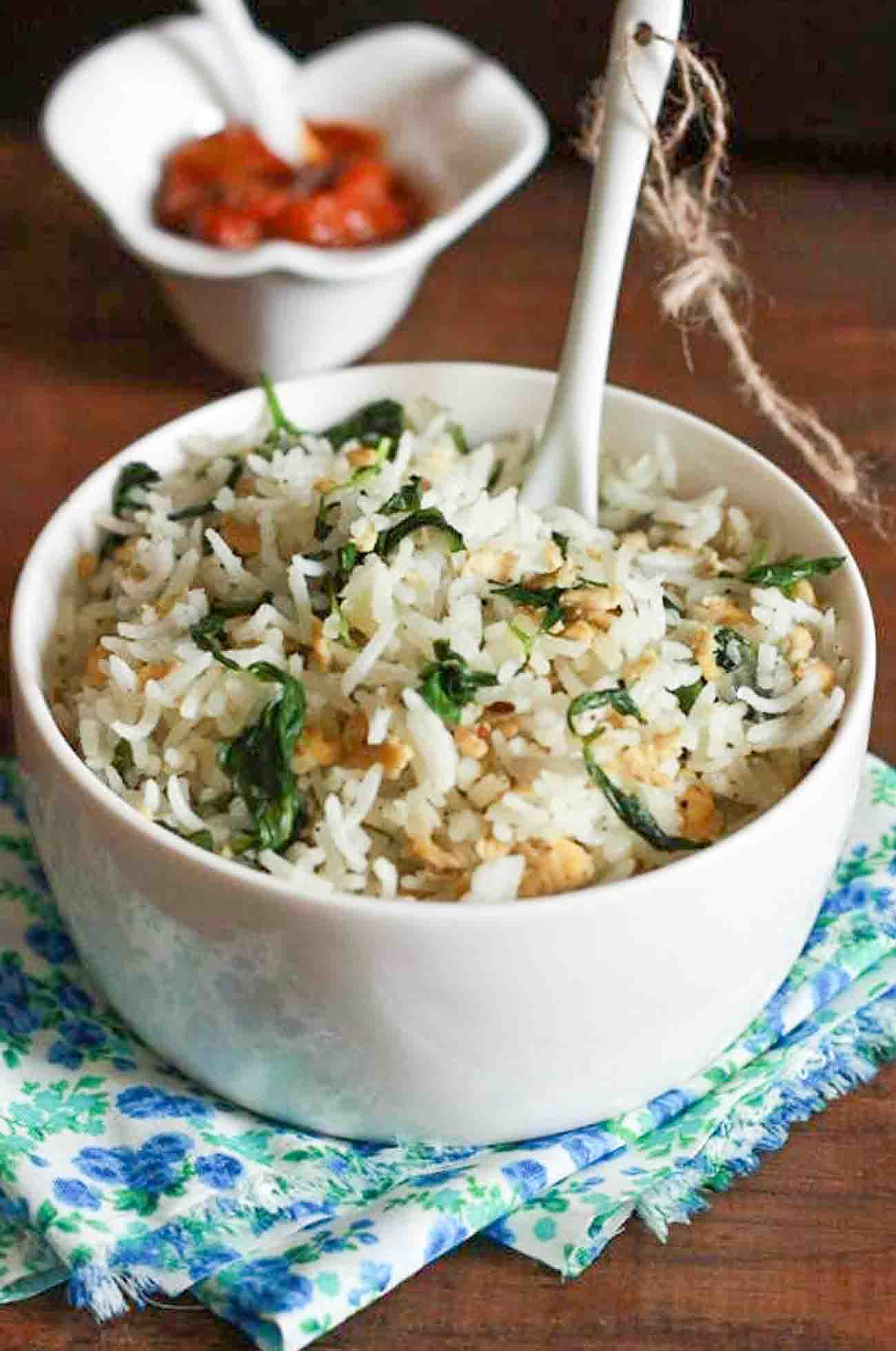 Egg fried rice with chilli paneer