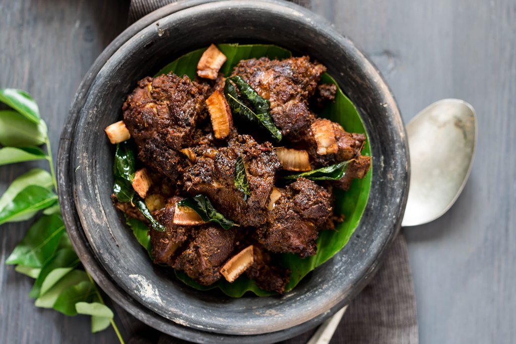 Chicken pepper fry with chapati