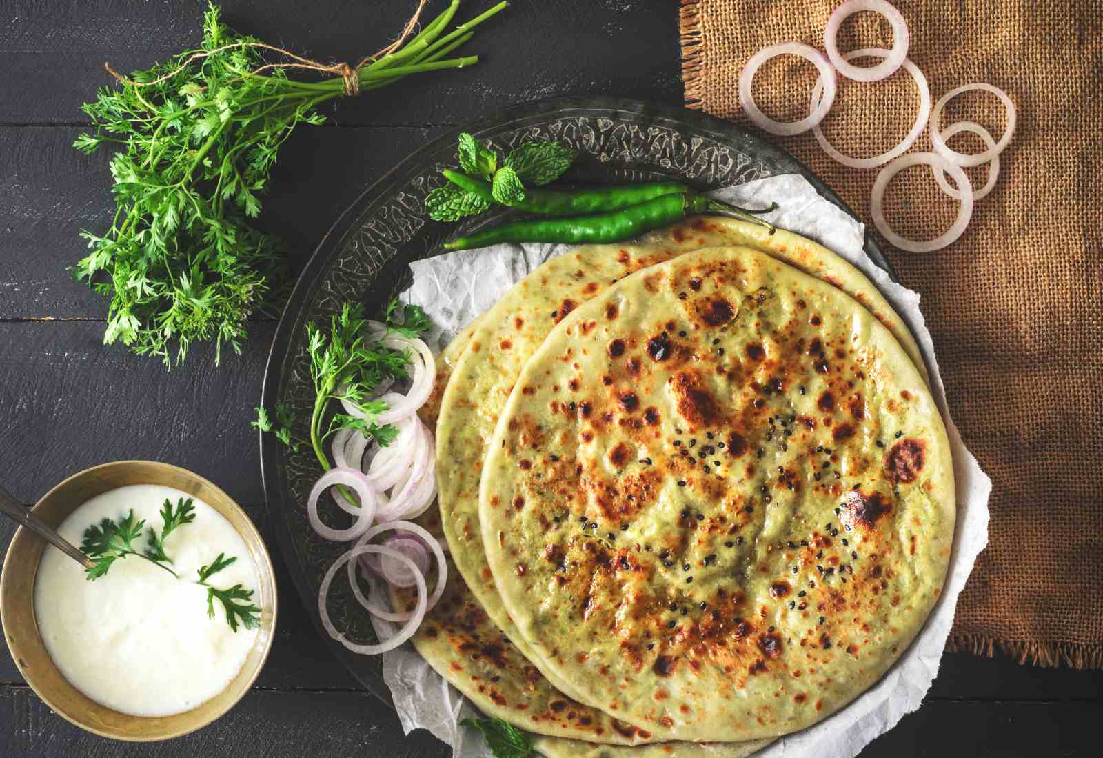 Matar paneer with phulka