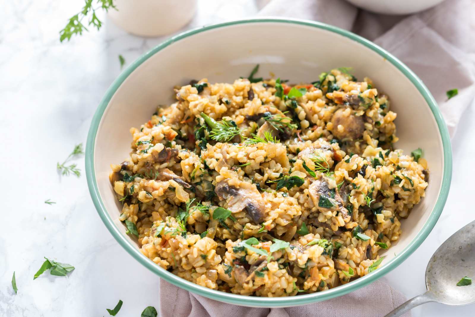 Chole with brown rice