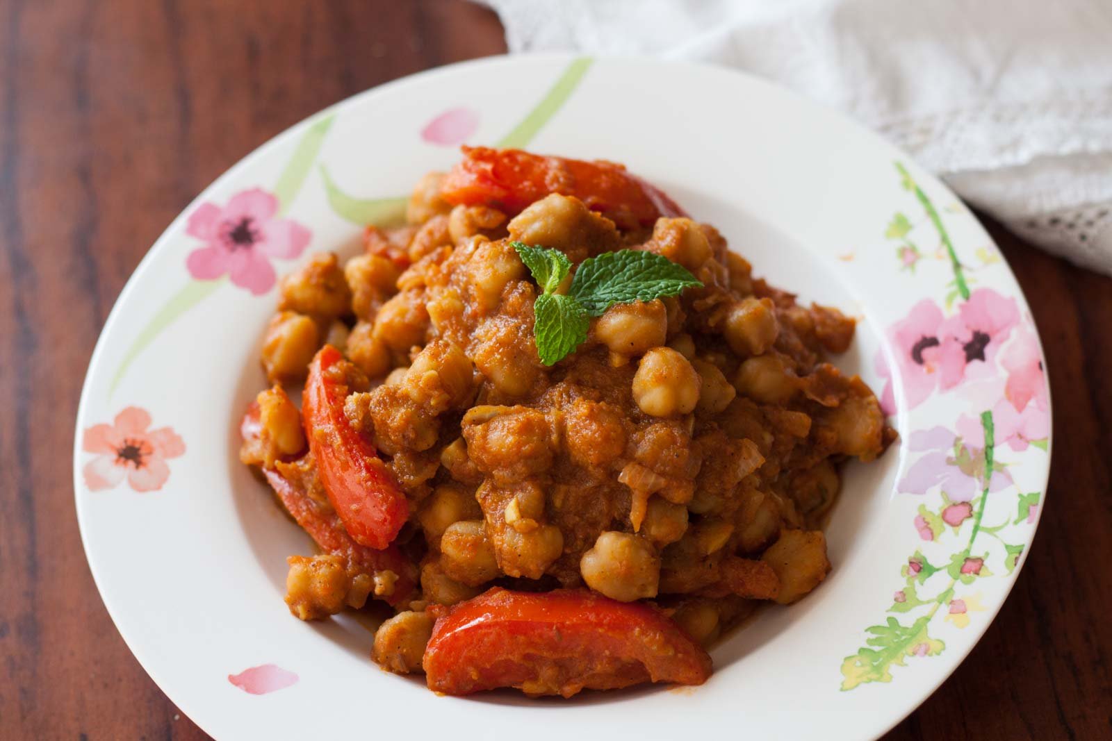 Chole with rice