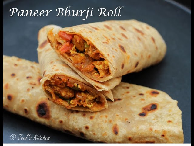 Paneer bhurji frankie
