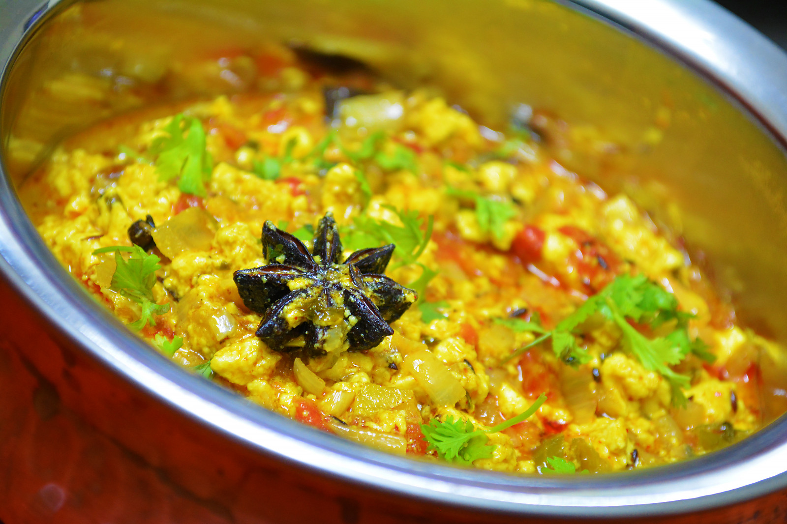 Paneer bhurji with one phulka and salad