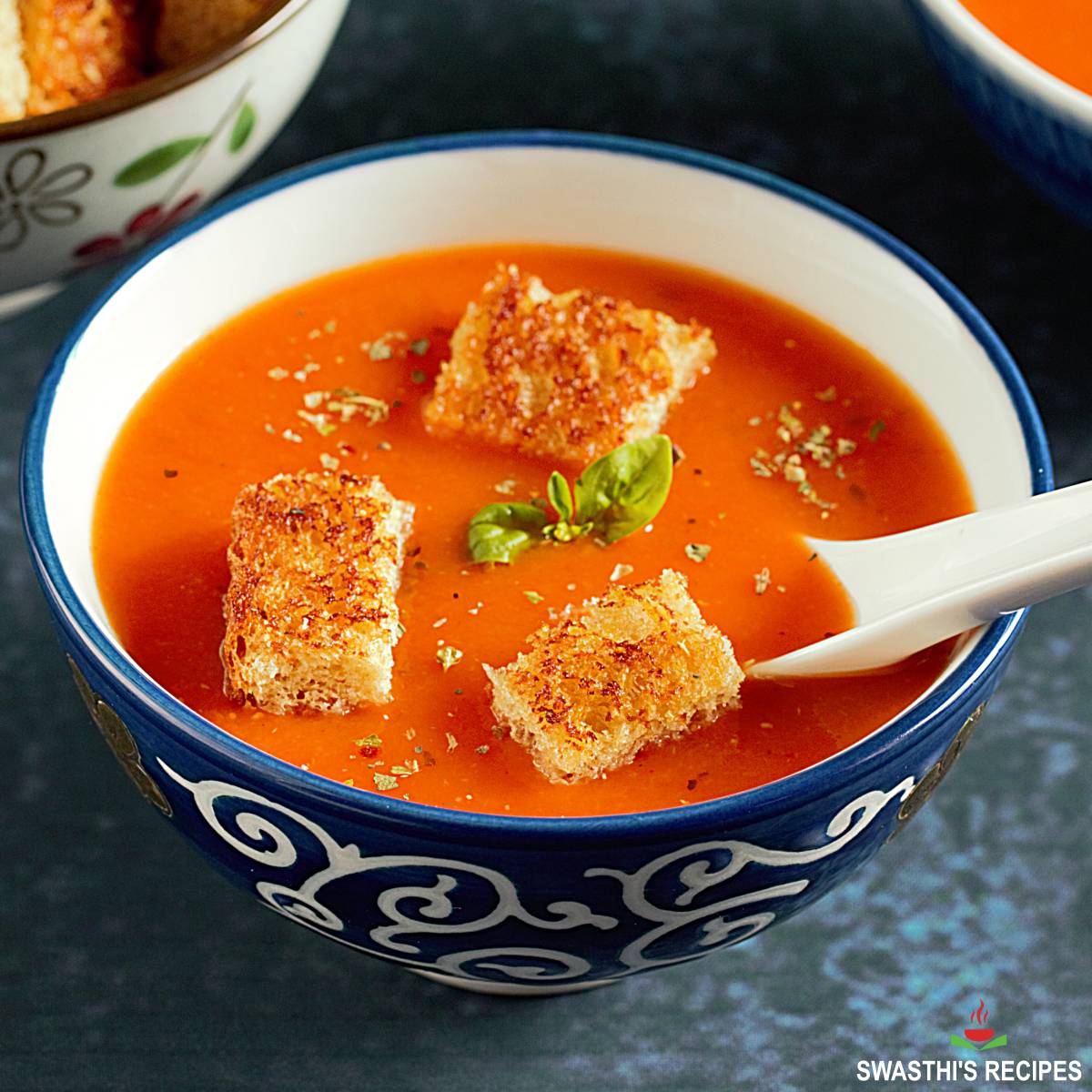 Tomato soup with cheese toast